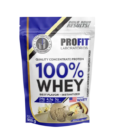 PROFIT LABORATÓRIOS - 100% Whey 900g Sabores - Imagem 3