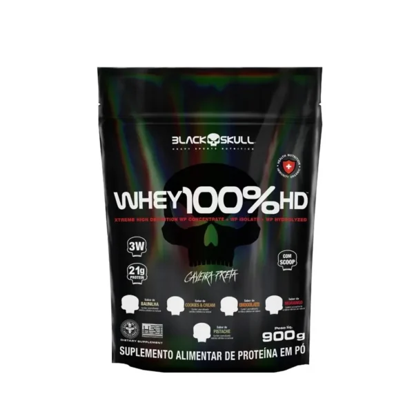 Black Skull - Whey 100% HD 900g Baunilha
