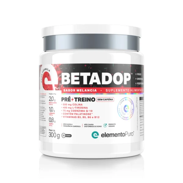 Elemento Puro - Betadop 300g  *Sem Cafeína* Sabores - Imagem 2