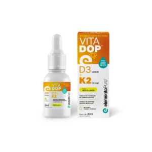 Elemento Puro - Vitamina D3 + K2 Gotas sabor Menta com Limão 20ml